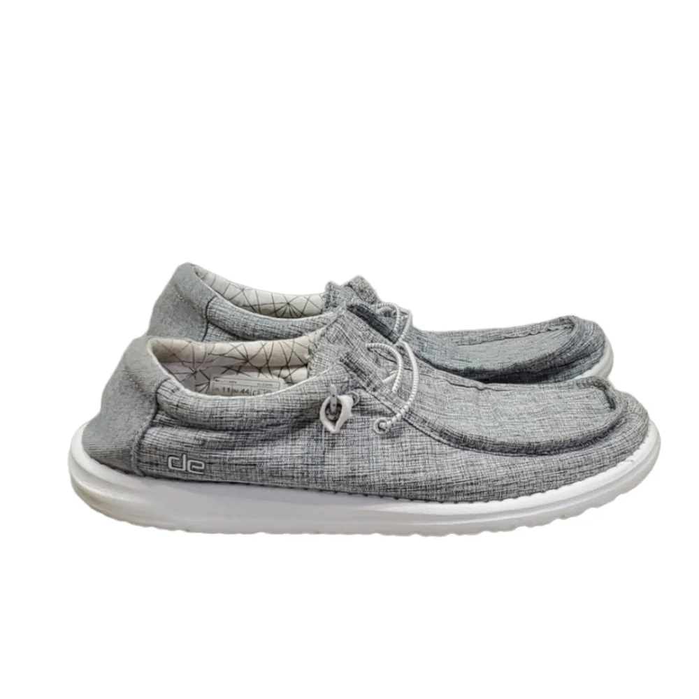Hey Dude Mens Wally Linen Loafer slip on shoes sz 11
